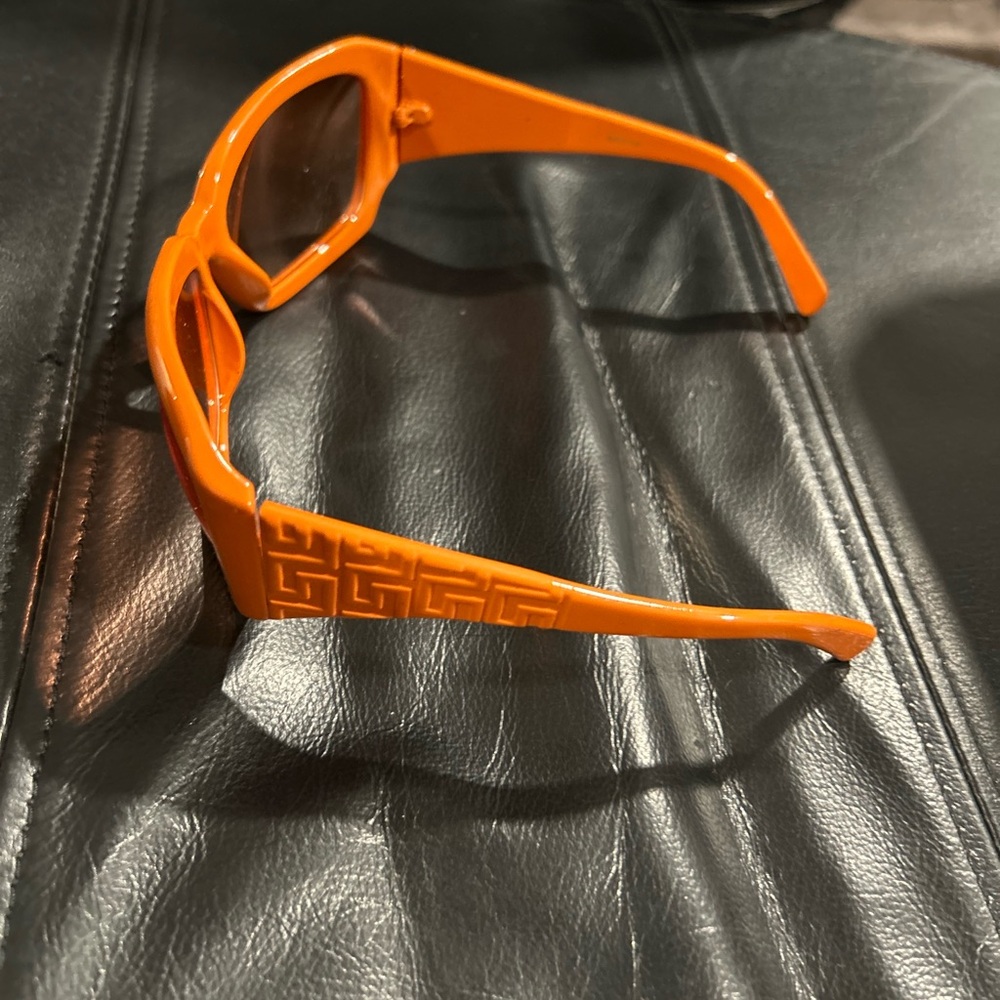 Orange Rectangular Sunglasses - image 7